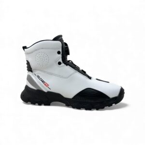 Zapatos de Motociclista Volcano Pro Biker Wolf WHITE – Resistencia, Comodidad y Seguridad para Motociclistas