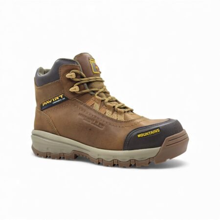 Botín de Seguridad Pavirt Darius Marrón Álamo | Cuero Nobuck, Puntera de Vaquelita y Suela EVA+Caucho 🥾🌰