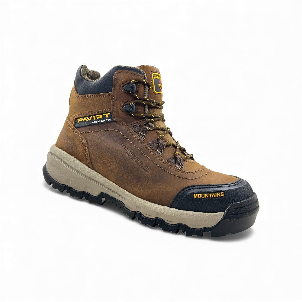 Botín de Seguridad Pavirt Darius Álamo | Cuero Nobuck, Puntera de Vaquelita y Suela EVA+Caucho 🥾🌿 - Imagen de 4