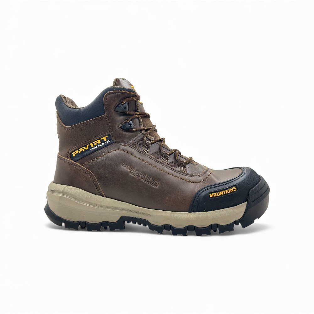 Botín de Seguridad Pavirt Darius Marrón | Cuero Nobuck, Puntera de Vaquelita y Suela EVA+Caucho 🥾🟤 - Imagen de 2
