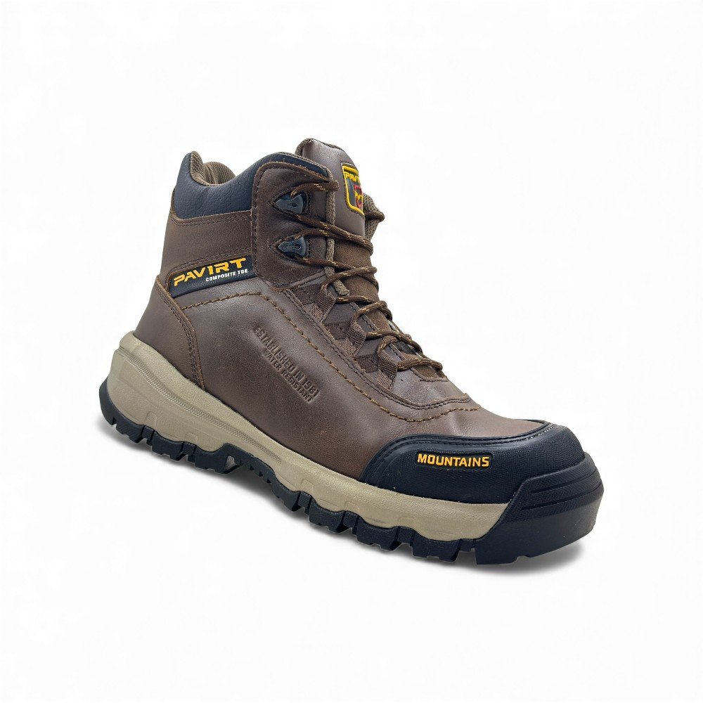Botín de Seguridad Pavirt Darius Marrón | Cuero Nobuck, Puntera de Vaquelita y Suela EVA+Caucho 🥾🟤 - Imagen de 4