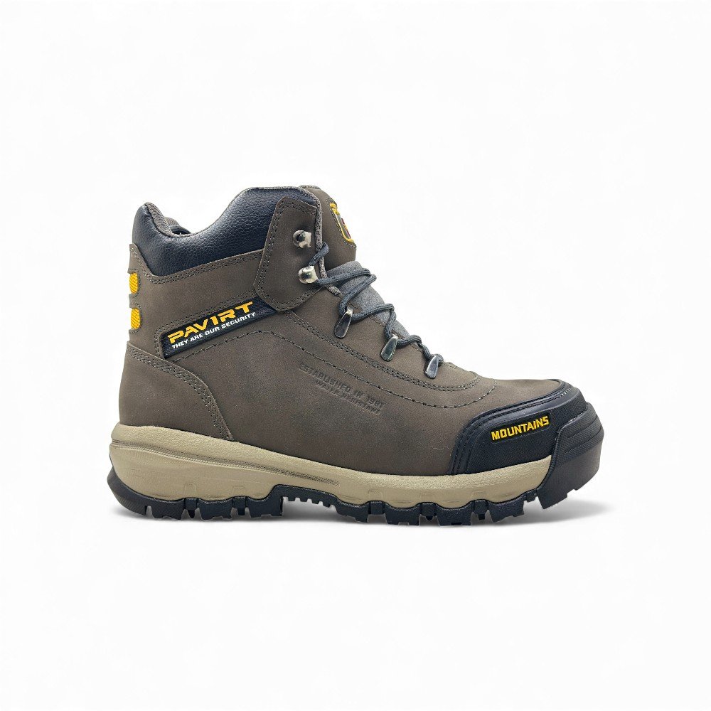 Botín de Seguridad Pavirt Drekk Gris | Cuero Nobuck, Puntera de Acero y Suela EVA+Caucho 🥾⚙️ - Imagen de 2
