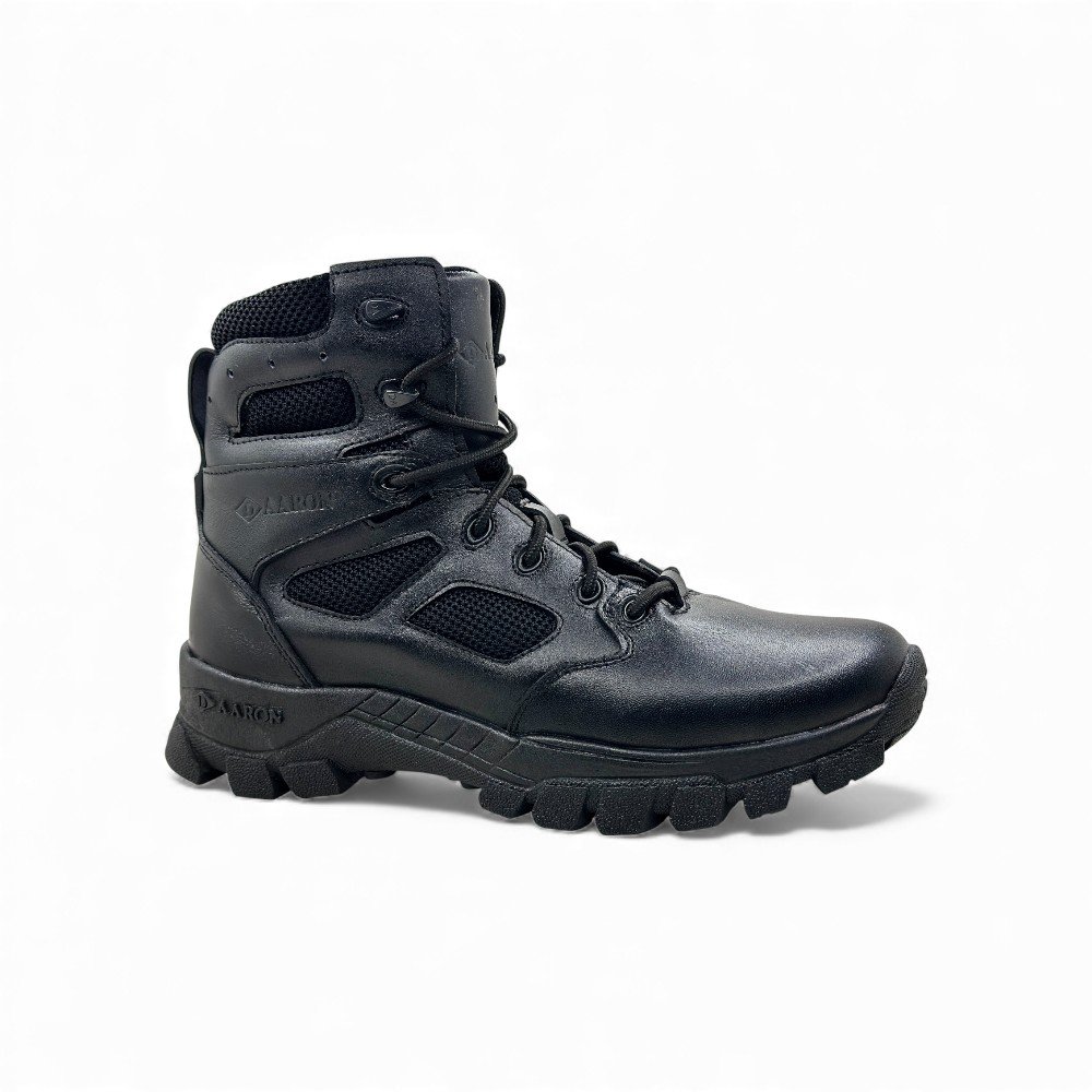 Borceguíes Tácticos AARON Negro | Cuero Vacuno