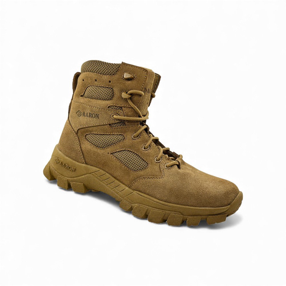 Borceguíes Tácticos AARON Coyote | Cuero Vacuno - Imagen de 4