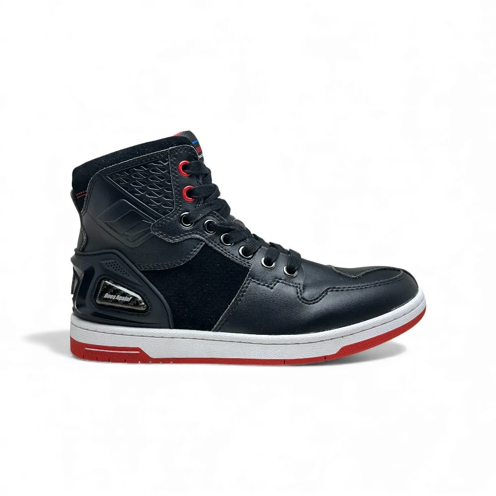 Zapatillas para Moto - Cuero Microfibra | Reflectante + Carbono - Imagen de 2