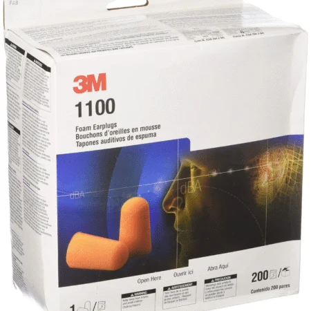 Tapones Auditivos 3M™ 1100 | Espuma Suave | NRR 29 dB | Sin Cordón