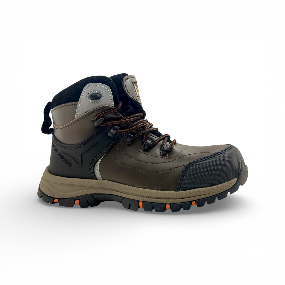 Botín Seguridad MINER SVEN BROWN | Cuero Nubuck + TPU + Kevlar - Imagen de 2