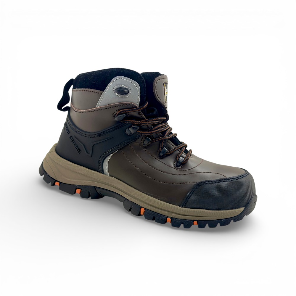 Botín Seguridad MINER SVEN BROWN | Cuero Nubuck + TPU + Kevlar - Imagen de 4