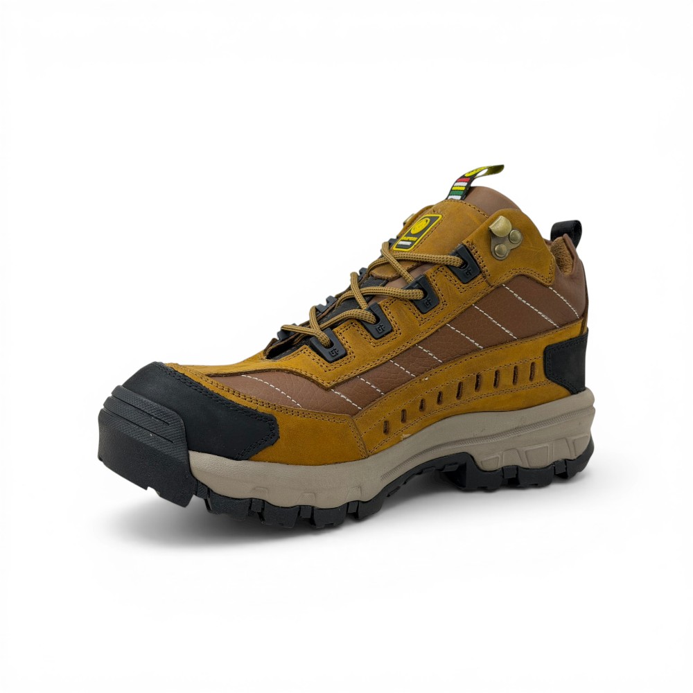 Botas de Seguridad Harkor Habano - Goldpiers | Cuero Nobuck y Puntera de Acero 🥾 - Imagen de 3