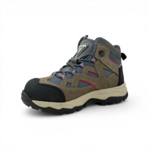 Botas de Seguridad Adri Rosadas - Volcano Pro | Cuero Nobuck y Punta de Acero - Imagen de 3