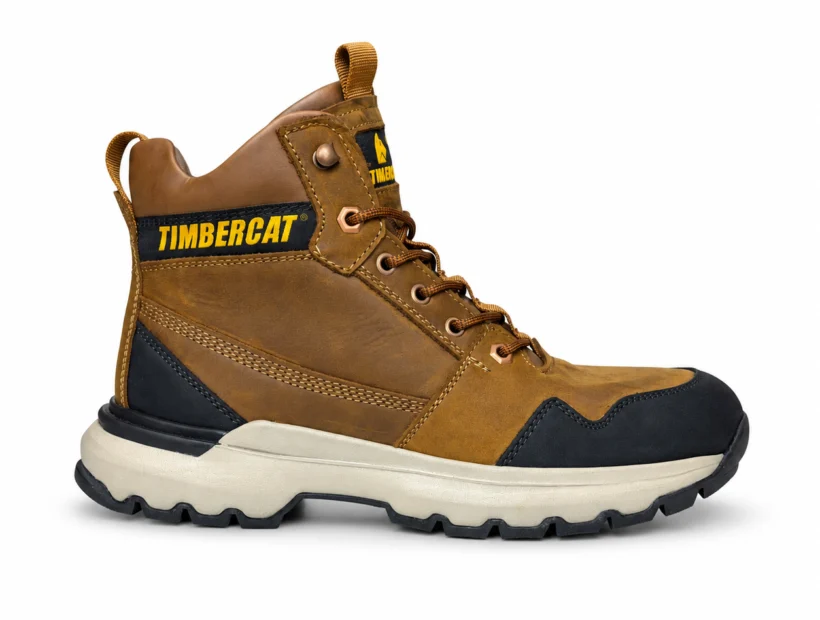 Botín casual Timbercat Colorado Alto de cuero nobuck marrón