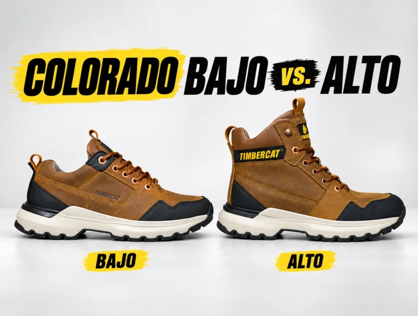 Comparativa Timbercat Colorado bajo y Colorado alto, ambos calzados completos