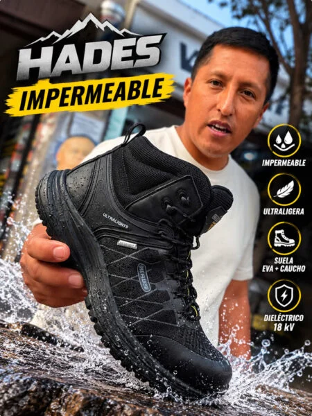 Zapatilla de Seguridad HADES IMPERMEABLE Y DIELÉCTRICO con suela antiperforante de kevlar. 😎 Escríbenos 9️⃣5️⃣2️⃣4️⃣1️⃣1️⃣4️⃣7️⃣4️⃣ Visita nuestras Tiendas av. miguel&hellip;